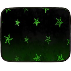 Nautical Star Green Space Light Fleece Blanket (mini)