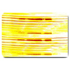 Yellow Curves Background Large Doormat  by Simbadda