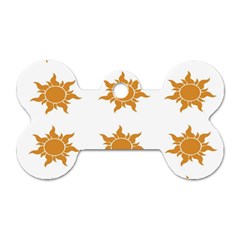 Sun Cupcake Toppers Sunlight Dog Tag Bone (two Sides)