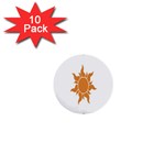 Sunlight Sun Orange 1  Mini Buttons (10 pack) 
