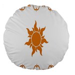 Sunlight Sun Orange Large 18  Premium Round Cushions