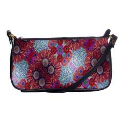 Floral Flower Wallpaper Created From Coloring Book Colorful Background Shoulder Clutch Bags