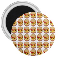 Hamburger Pattern 3  Magnets by Simbadda