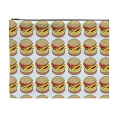 Hamburger Pattern Cosmetic Bag (xl) by Simbadda