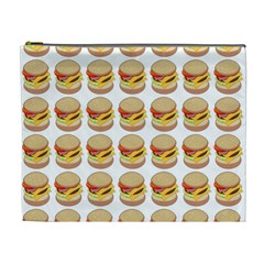 Hamburger Pattern Cosmetic Bag (xl) by Simbadda