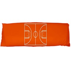 Basketball Court Orange Sport Orange Line Body Pillow Case Dakimakura (two Sides) by Alisyart
