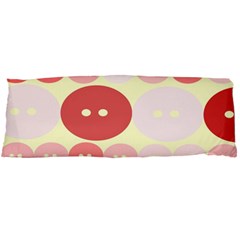Buttons Pink Red Circle Scrapboo Body Pillow Case (dakimakura) by Alisyart