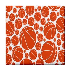 Basketball Ball Orange Sport Tile Coasters by Alisyart