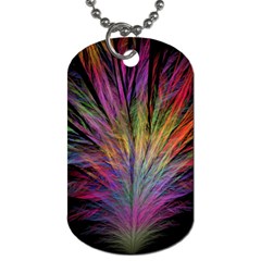 Fractal In Many Different Colours Dog Tag (two Sides) by Simbadda