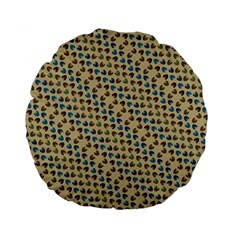 Abstract Seamless Pattern Standard 15  Premium Flano Round Cushions by Simbadda