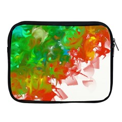 Digitally Painted Messy Paint Background Texture Apple Ipad 2/3/4 Zipper Cases by Simbadda