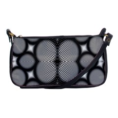 Mirror Of Black And White Fractal Texture Shoulder Clutch Bags