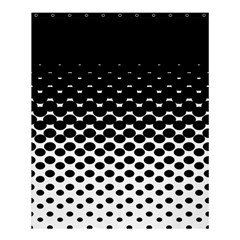 Halftone Gradient Pattern Shower Curtain 60  X 72  (medium)  by Simbadda