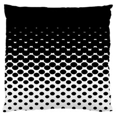 Halftone Gradient Pattern Large Cushion Case (two Sides) by Simbadda