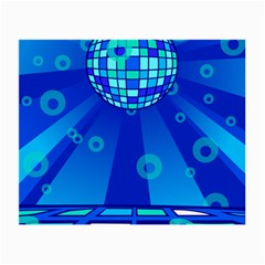 Disco Ball Retina Blue Circle Light Small Glasses Cloth by Alisyart