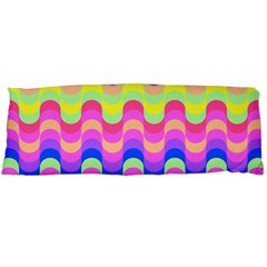 Dna Early Childhood Wave Chevron Woves Rainbow Body Pillow Case Dakimakura (two Sides) by Alisyart