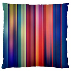 Texture Lines Vertical Lines Large Flano Cushion Case (two Sides) by Simbadda