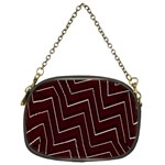 Lines Pattern Square Blocky Chain Purses (Two Sides)  Back