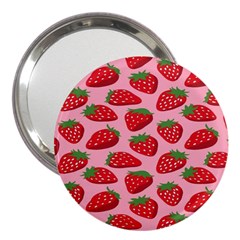 Fruit Strawbery Red Sweet Fres 3  Handbag Mirrors by Alisyart