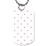 Mages Pinterest White Red Polka Dots Crafting Circle Dog Tag (Two Sides)