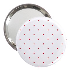 Mages Pinterest White Red Polka Dots Crafting Circle 3  Handbag Mirrors