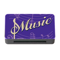 Music Flyer Purple Note Blue Tone Memory Card Reader With Cf