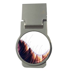Abstract Lines Money Clips (round) 