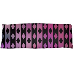 Old Version Plaid Triangle Chevron Wave Line Cplor  Purple Black Pink Body Pillow Case (dakimakura) by Alisyart