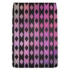 Old Version Plaid Triangle Chevron Wave Line Cplor  Purple Black Pink Flap Covers (s) 