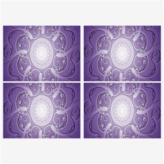Purple Background With Artwork Belt Buckles by Alisyart