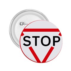 Stop Sign 2 25  Buttons