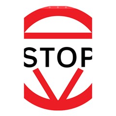 Stop Sign Shower Curtain 48  X 72  (small)  by Alisyart