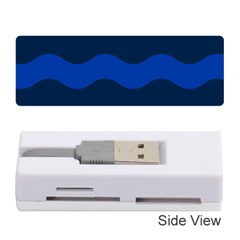 Wave Line Waves Blue White Red Flag Memory Card Reader (stick)  by Alisyart