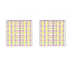 Webbing Plaid Color Cufflinks (square) by Alisyart