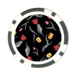 Colorful Tulip Wallpaper Pattern Background Pattern Wallpaper Poker Chip Card Guard (10 pack) Back