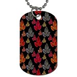 Leaves Pattern Background Dog Tag (One Side)