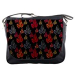 Leaves Pattern Background Messenger Bags