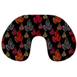Leaves Pattern Background Travel Neck Pillows