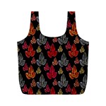 Leaves Pattern Background Full Print Recycle Bags (M) 