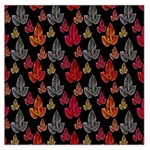 Leaves Pattern Background Large Satin Scarf (Square)