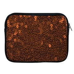 Brown Sequins Background Apple Ipad 2/3/4 Zipper Cases by Simbadda