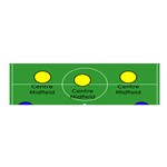 Field Football Positions Satin Scarf (Oblong) Front