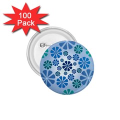 Geometric Flower Stair 1 75  Buttons (100 Pack) 