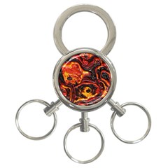 Lava Active Volcano Nature 3-ring Key Chains