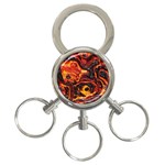 Lava Active Volcano Nature 3-Ring Key Chains