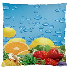 Fruit Water Bubble Lime Blue Large Cushion Case (two Sides)