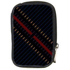 Material Design Stripes Line Red Blue Yellow Black Compact Camera Cases