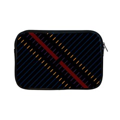Material Design Stripes Line Red Blue Yellow Black Apple Ipad Mini Zipper Cases by Alisyart