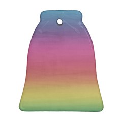 Watercolor Paper Rainbow Colors Bell Ornament (two Sides) by Simbadda