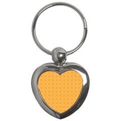Yellow Circles Key Chains (heart) 